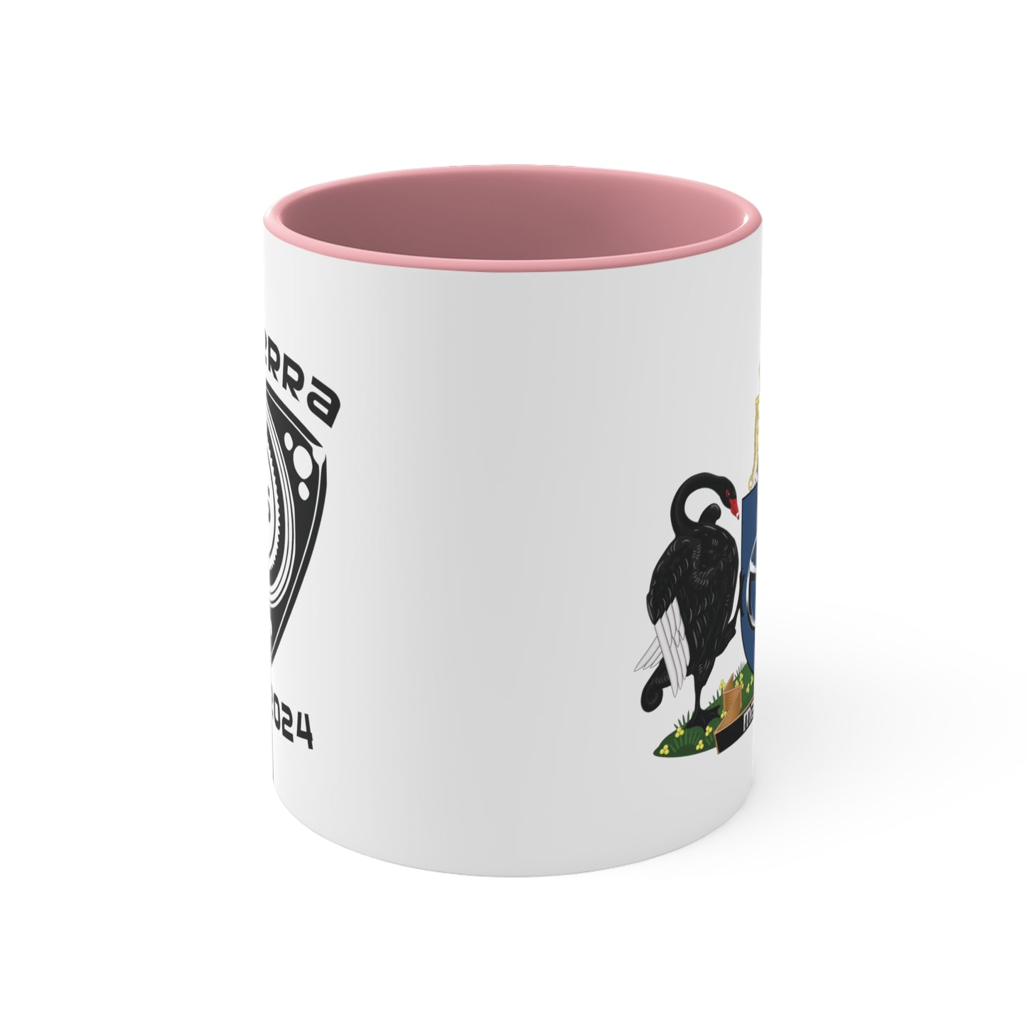 Canberra 7s Day - Colourful Accent Mugs with log and Crest 325ml