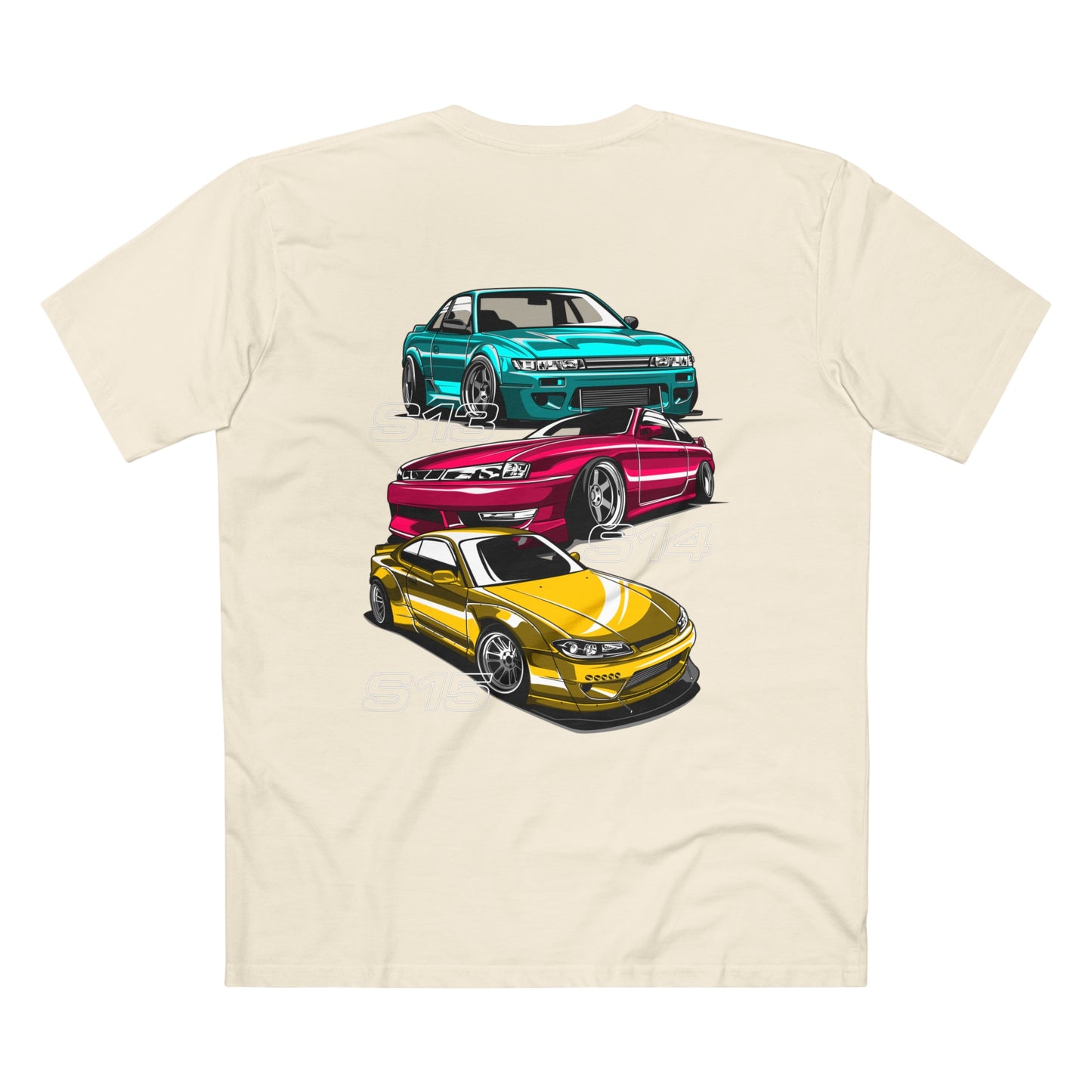 HNCR - AS Colour Men's Staple Tee - Nissan Silvia S13 S14 S15 (Premium)