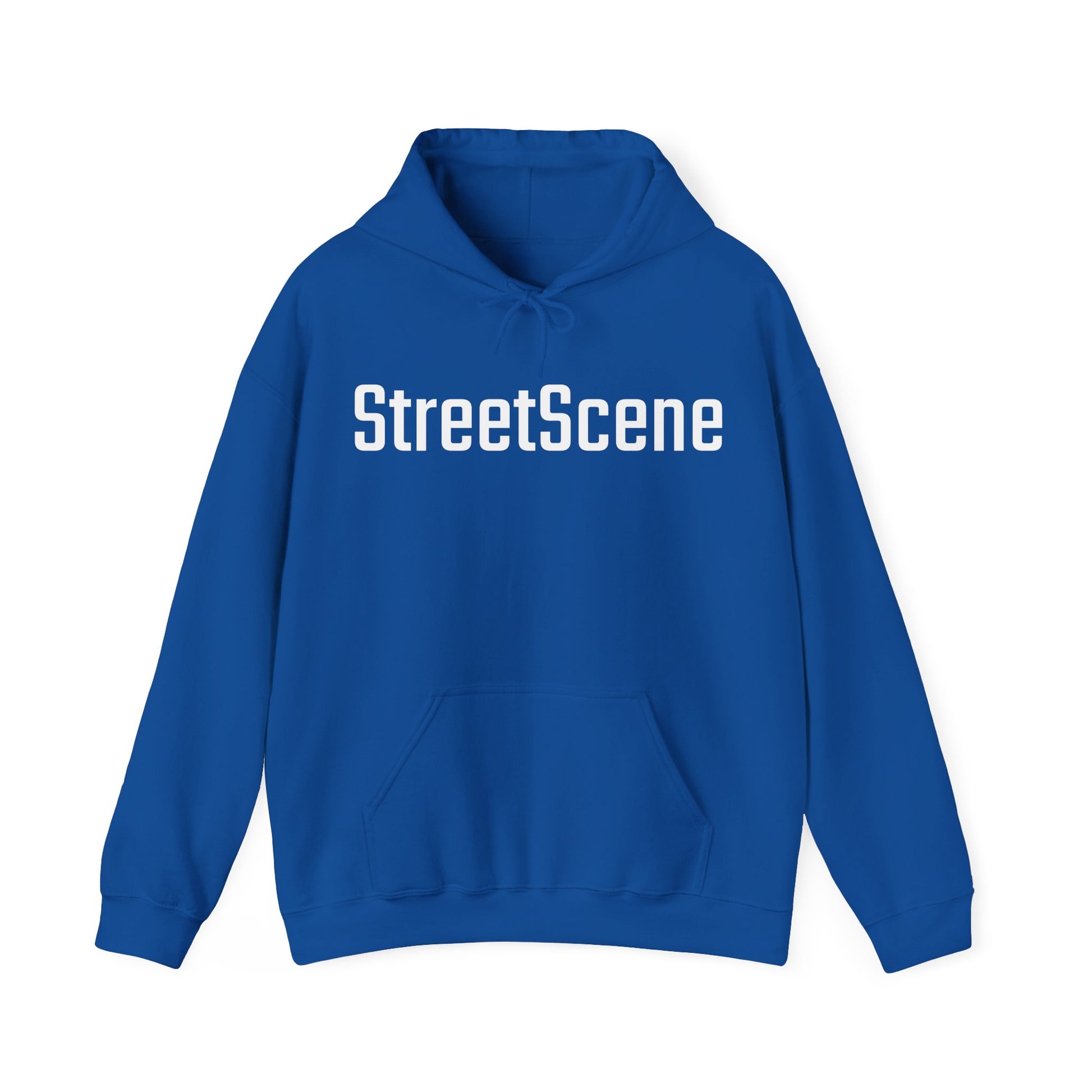 StreetScene - Gildan Heavy Blend Hoodie - Brand Logo - Blue - Front