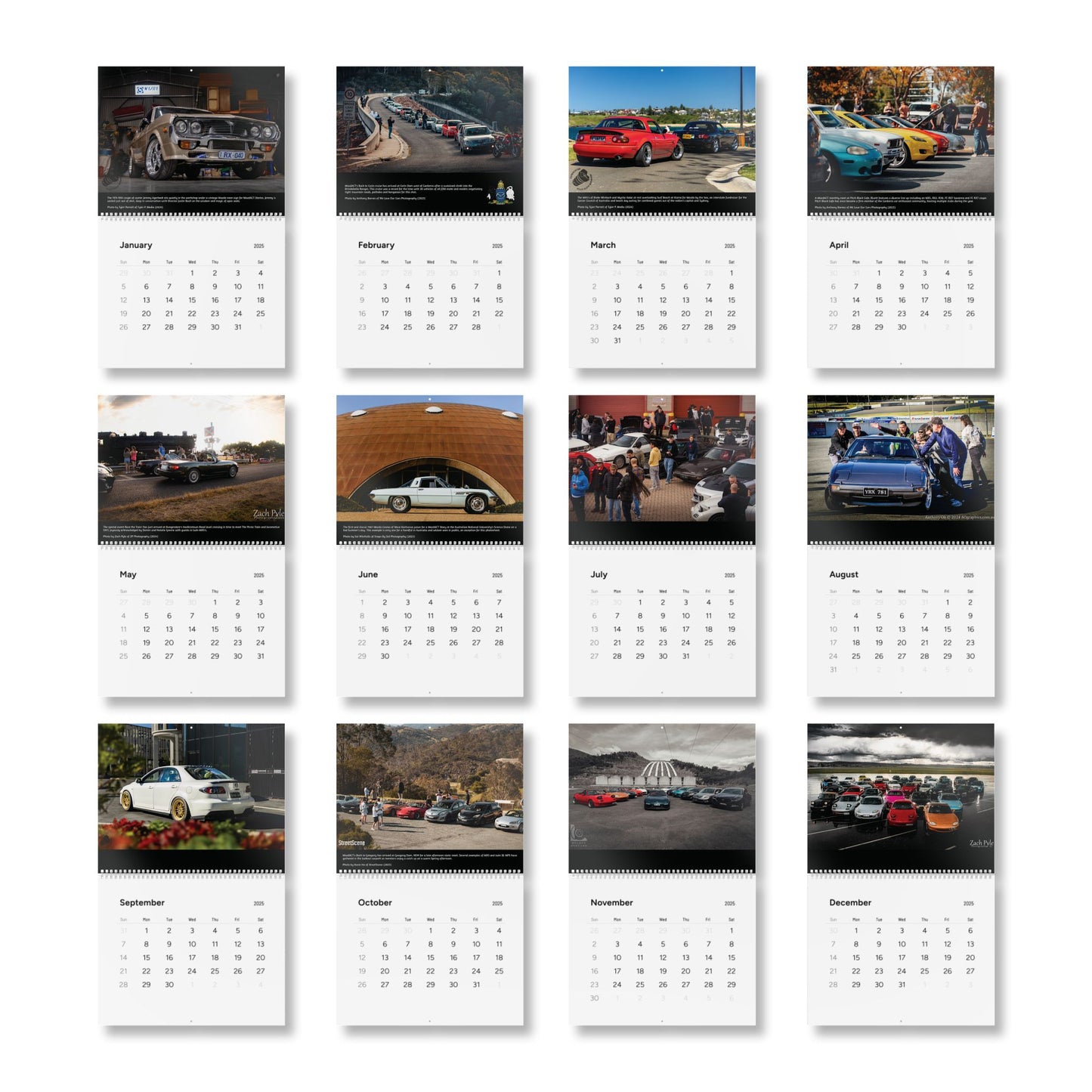 MAZDACT - Wall Calendar (2025)