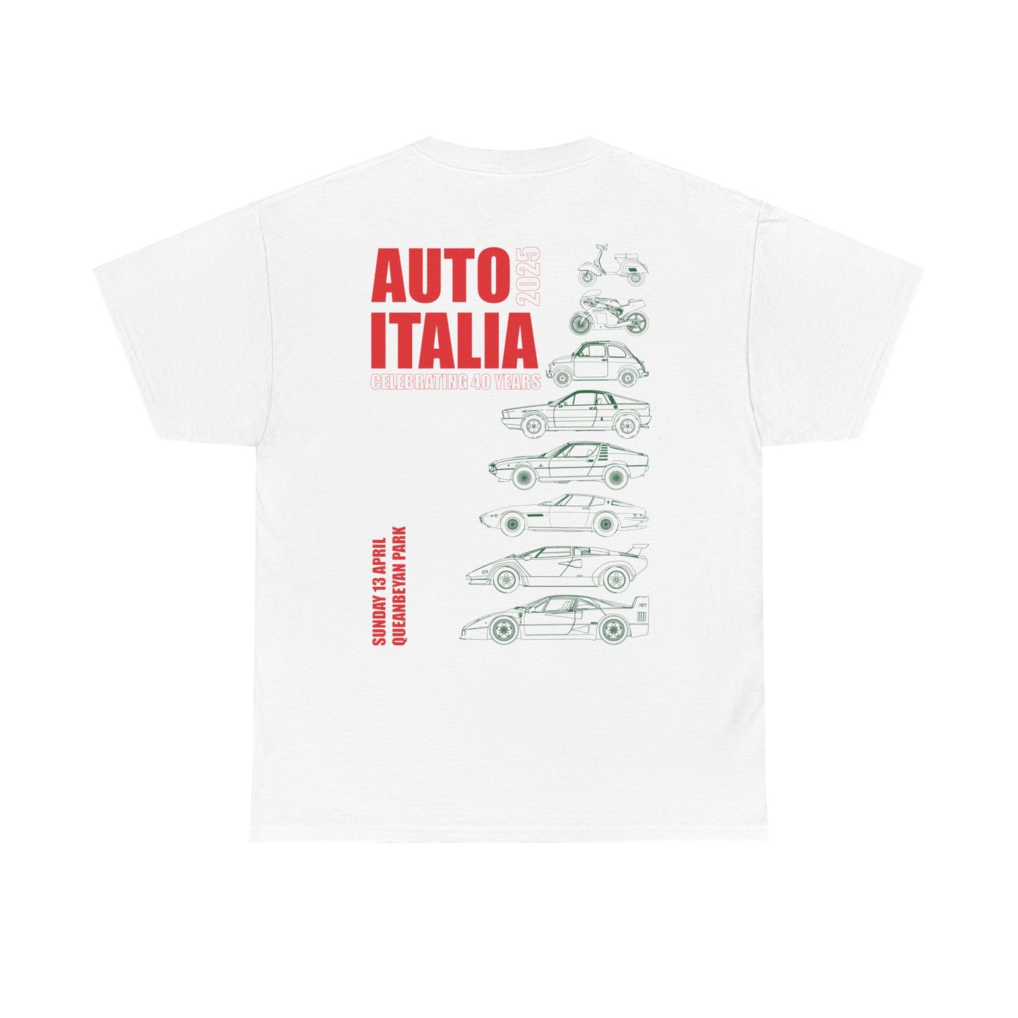 Auto Italia Canberra - Poster 2025 Show Tee Example Idea 2