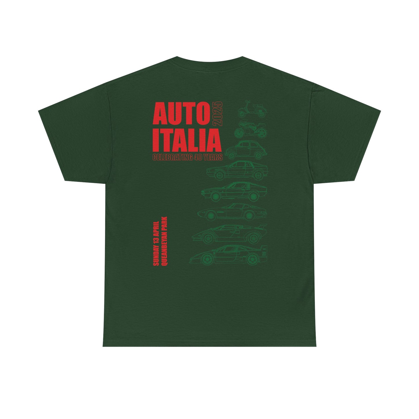 Auto Italia Canberra - Poster 2025 Show Tee Example Idea 2