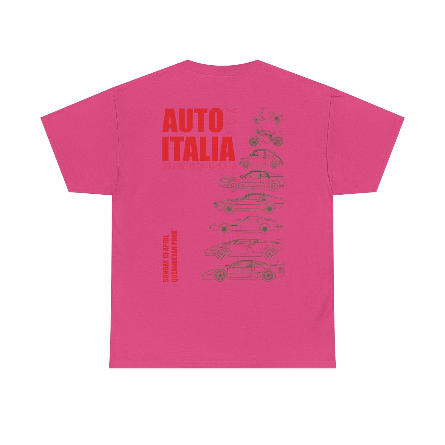 Auto Italia Canberra - Poster 2025 Show Tee Example Idea 2