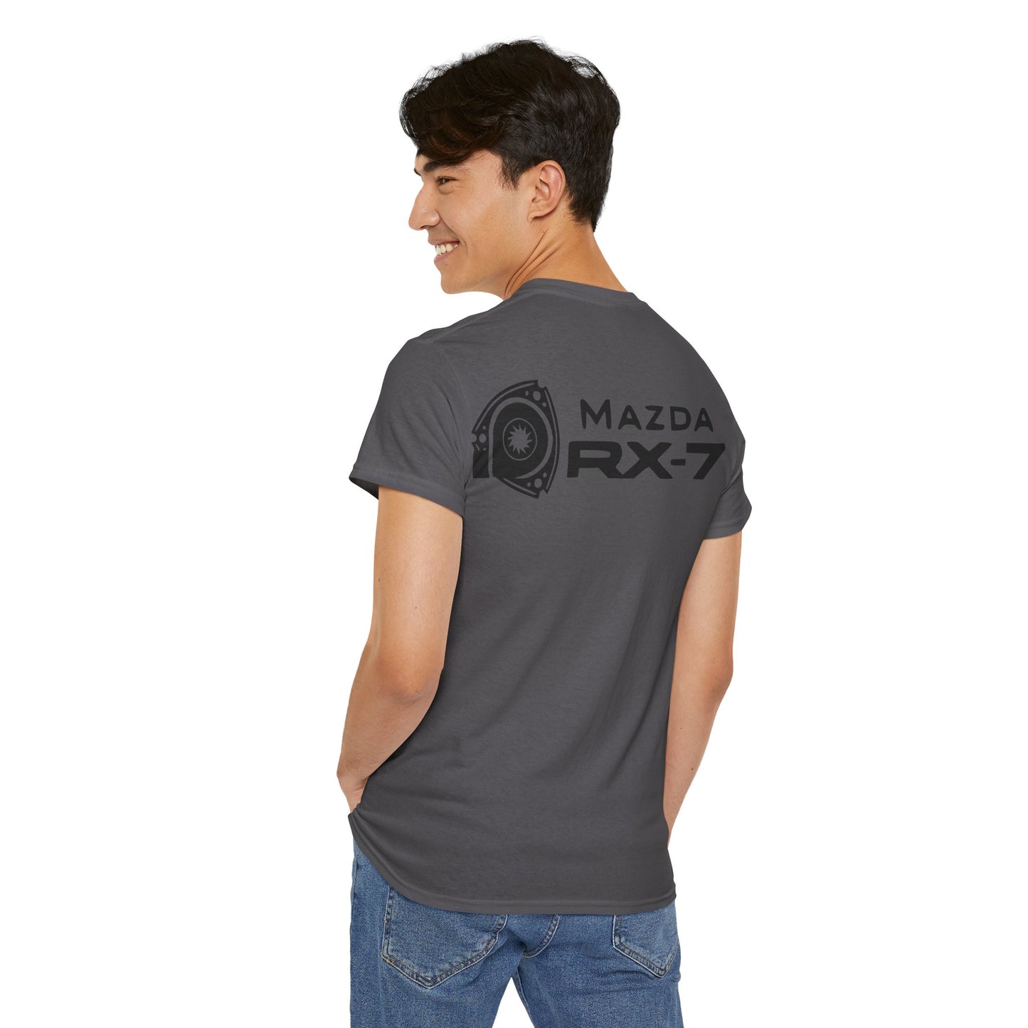 MAZDACT - Gildan Unisex Heavy Cotton Tee - MAZDA RX-7 Front Only (Standard)