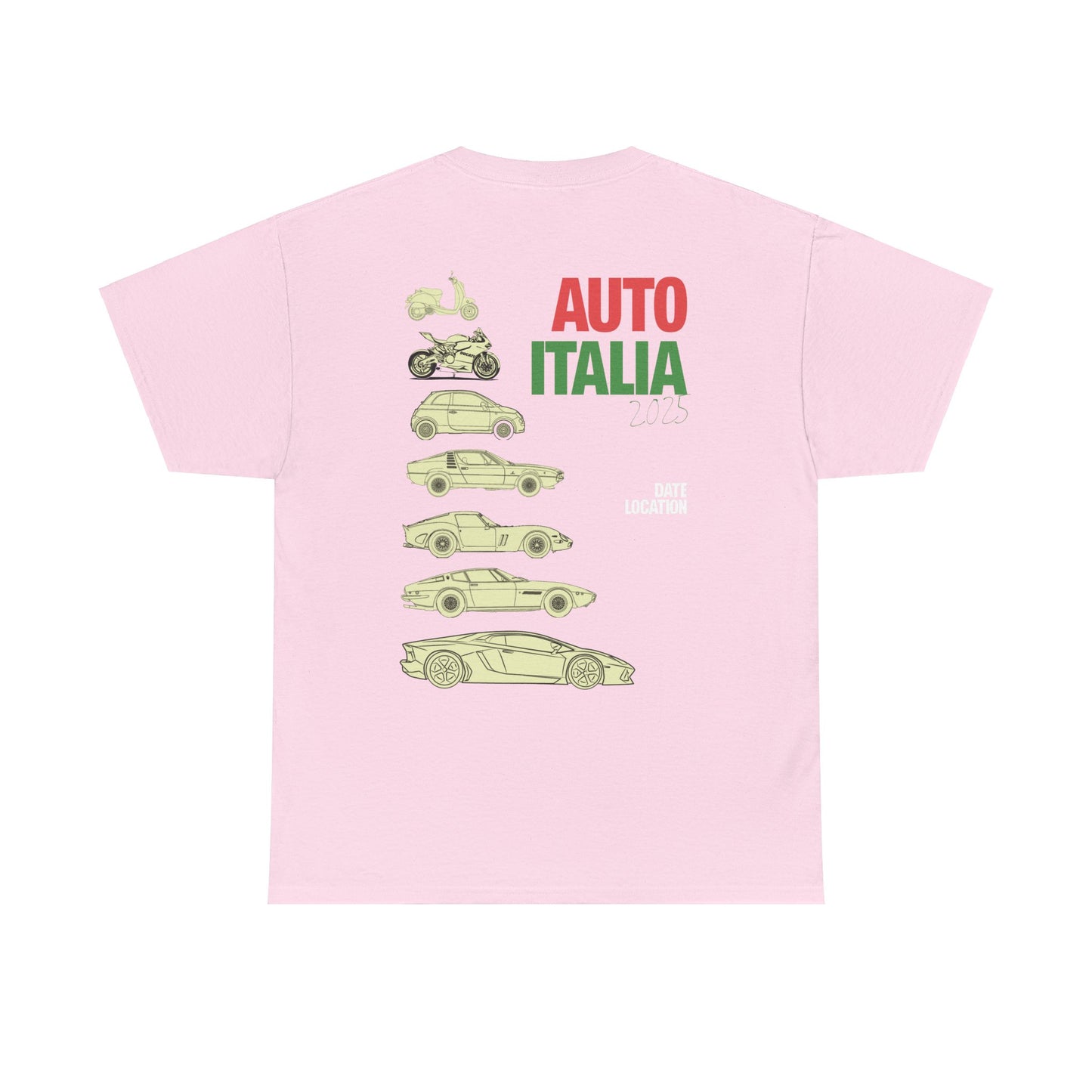 Auto Italia Canberra - Poster 2025 Show Tee Example Idea 2 - Demo