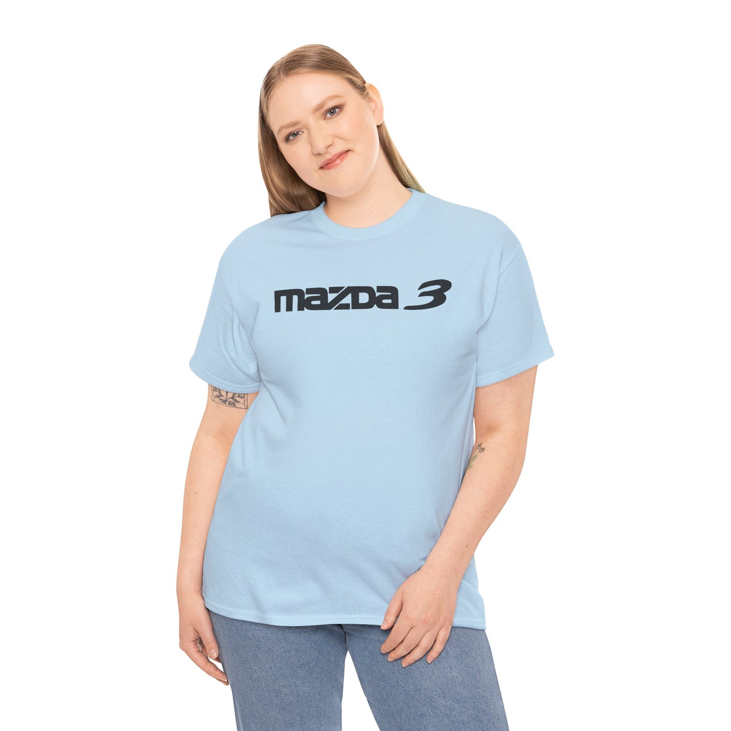 MAZDACT - Gildan Unisex Heavy Cotton Tee - Mazda 3 Front Only (Standard)