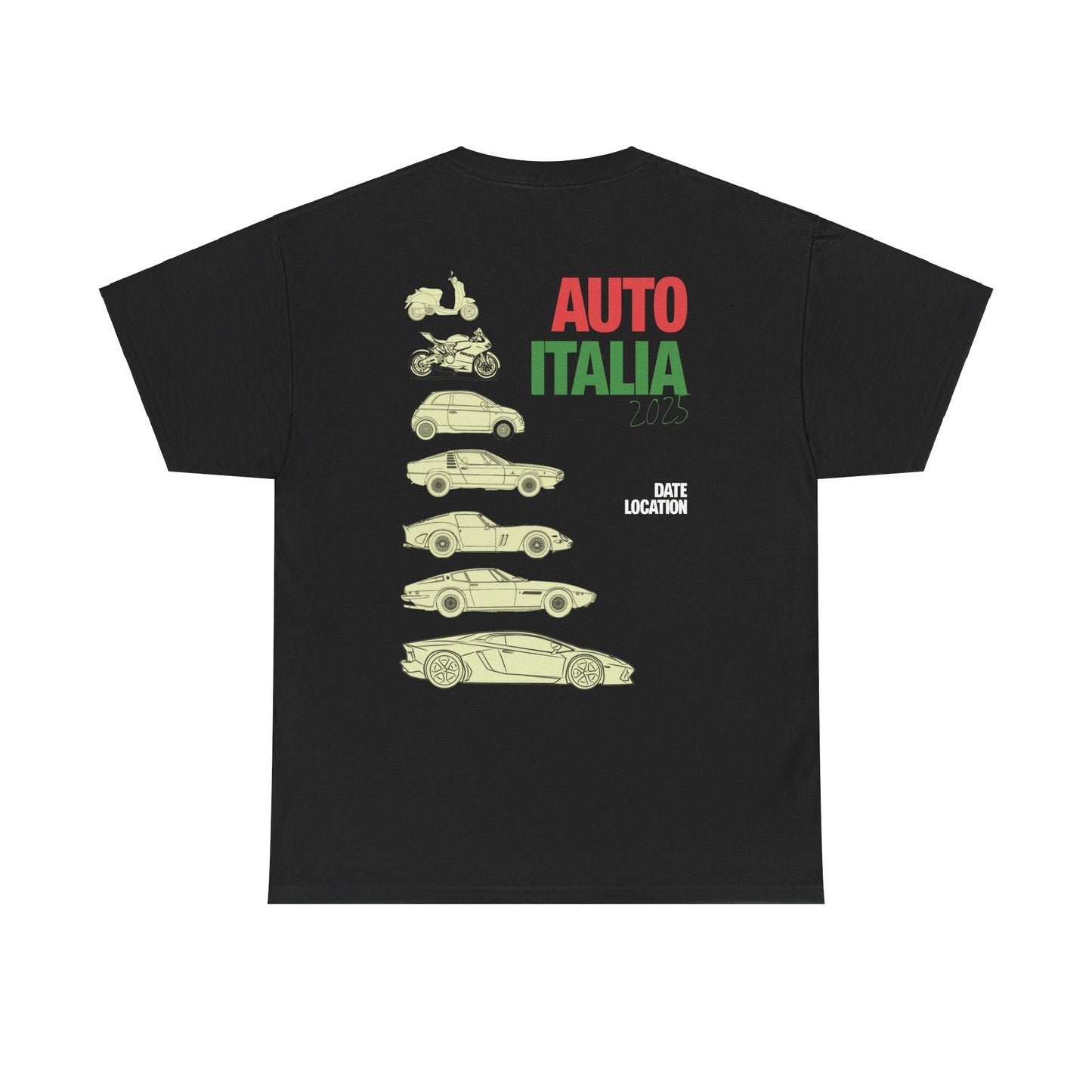 Auto Italia Canberra - Poster 2025 Show Tee Example Idea 2 - Demo