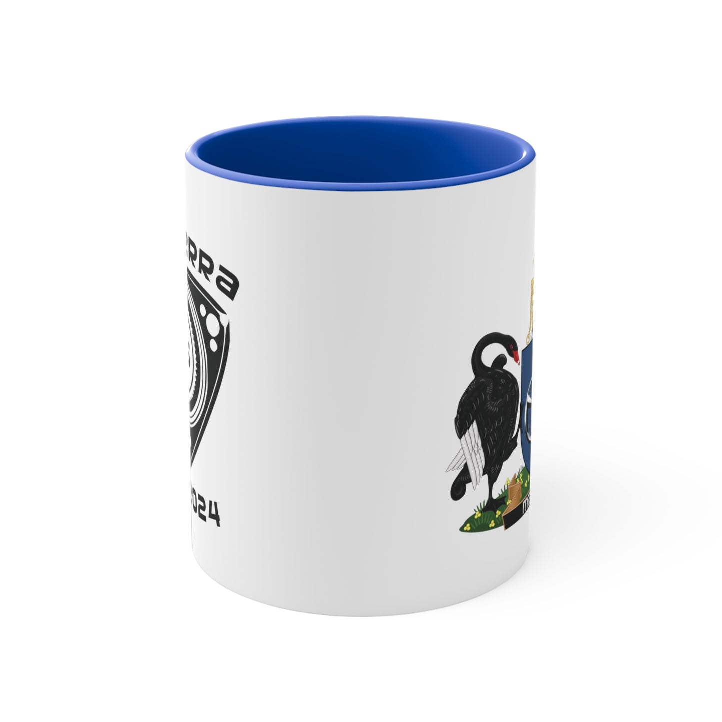 Canberra 7s Day - Colourful Accent Mugs with log and Crest 325ml