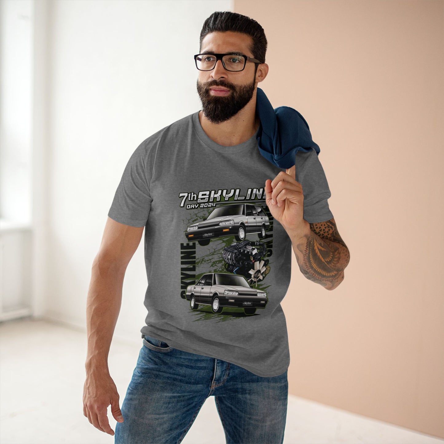 HNCR - AS Colour Men's Staple Tee - 31 Skyline Day 2024 - Front Only (Premium)