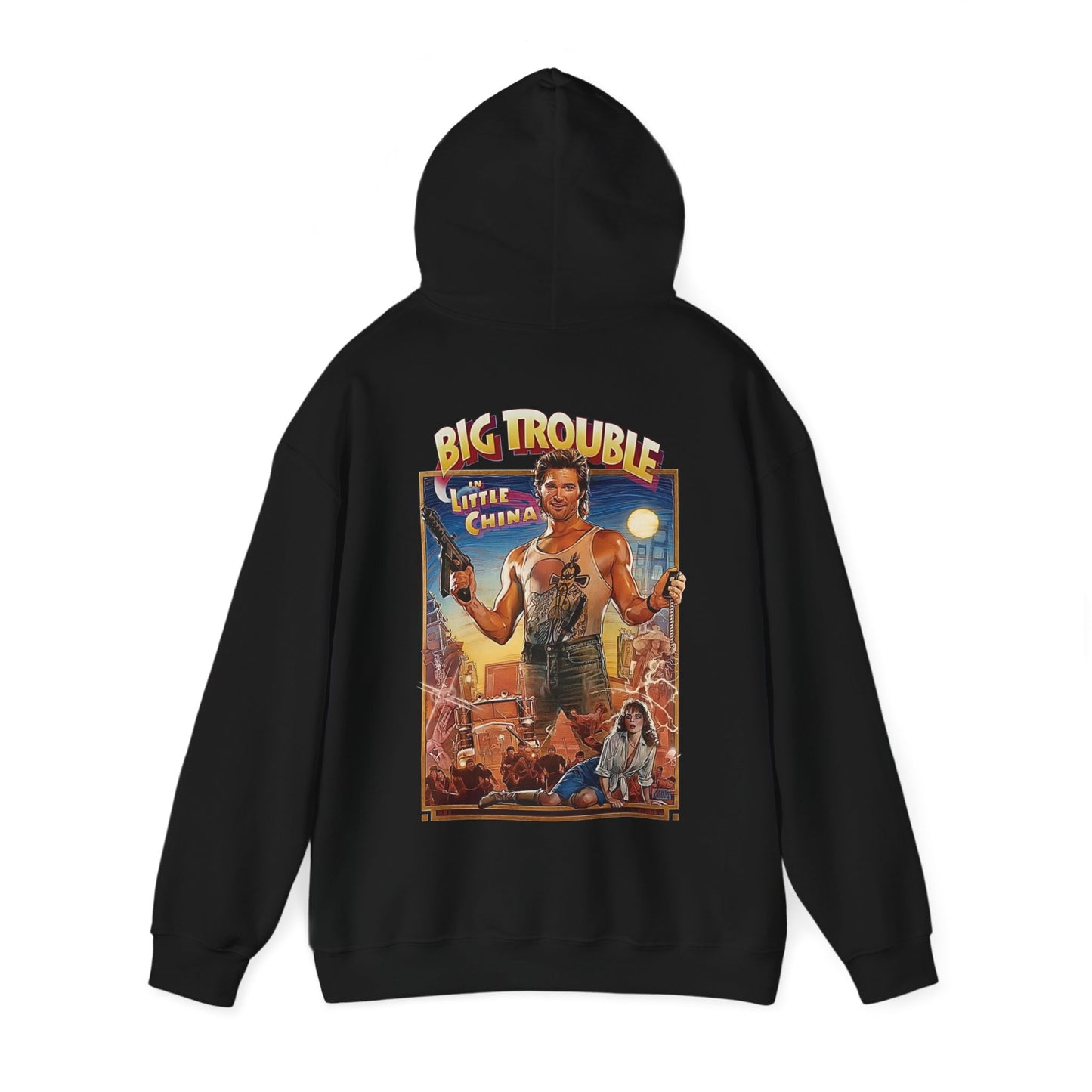 One Off Designs - Gildan Unisex Heavy Blend Hooded Sweatshirt - Big Trouble Little China (Mang)