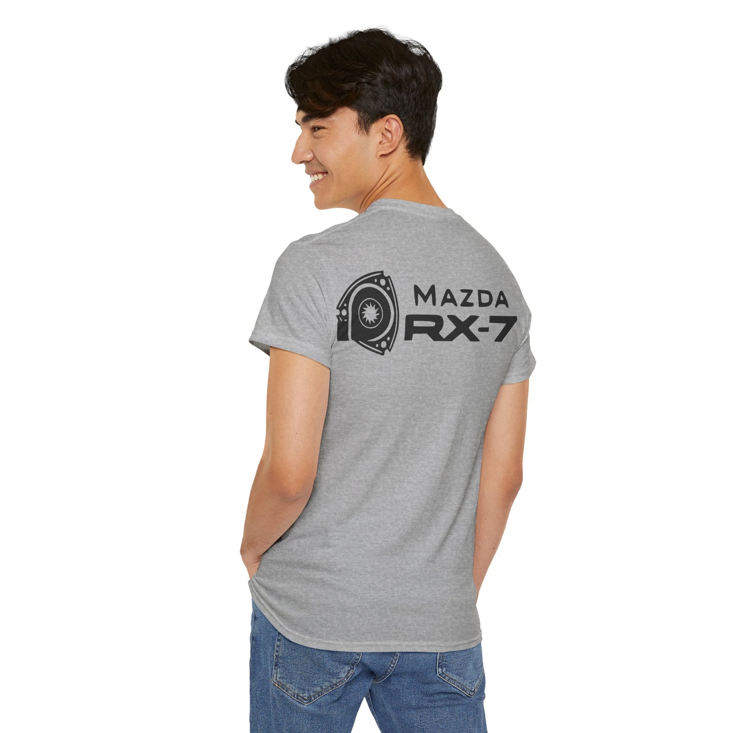 MAZDACT - Gildan Unisex Heavy Cotton Tee - MAZDA RX-7 Front Only (Standard)