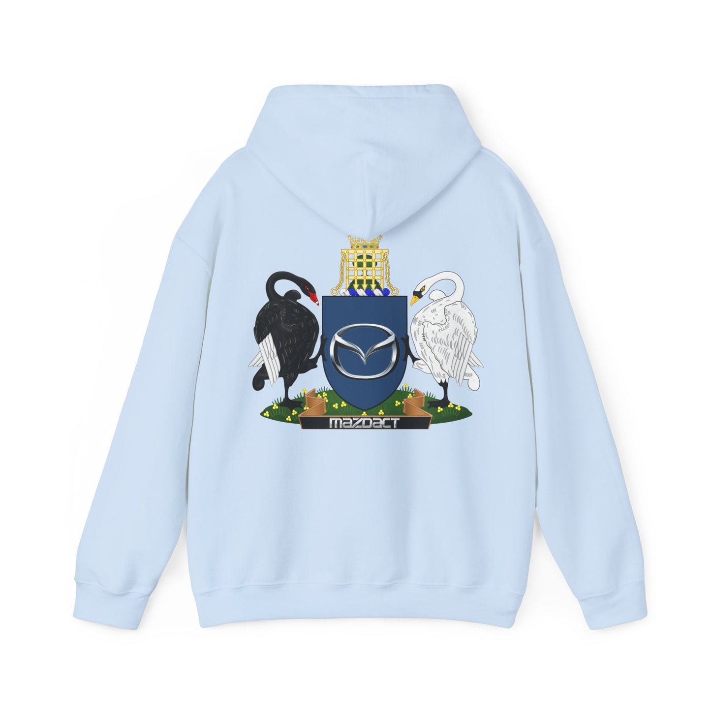 Canberra 7s Day - Gildan Unisex Heavy Blend Hoodie with Logo and Crest (Standard)