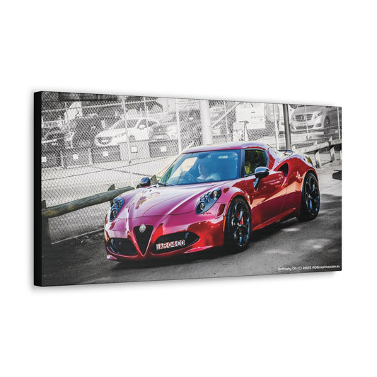 AOGraphics - ALFA ROMEO C4 Canvas (Red)