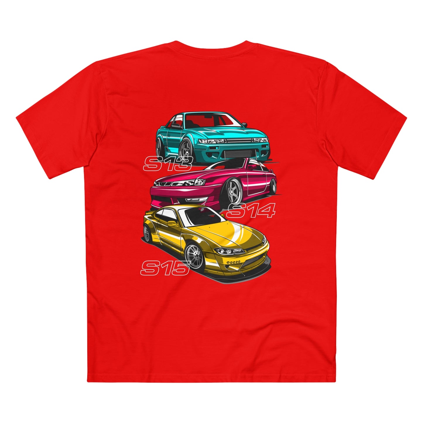 HNCR - AS Colour Men's Staple Tee - Nissan Silvia S13 S14 S15 (Premium)