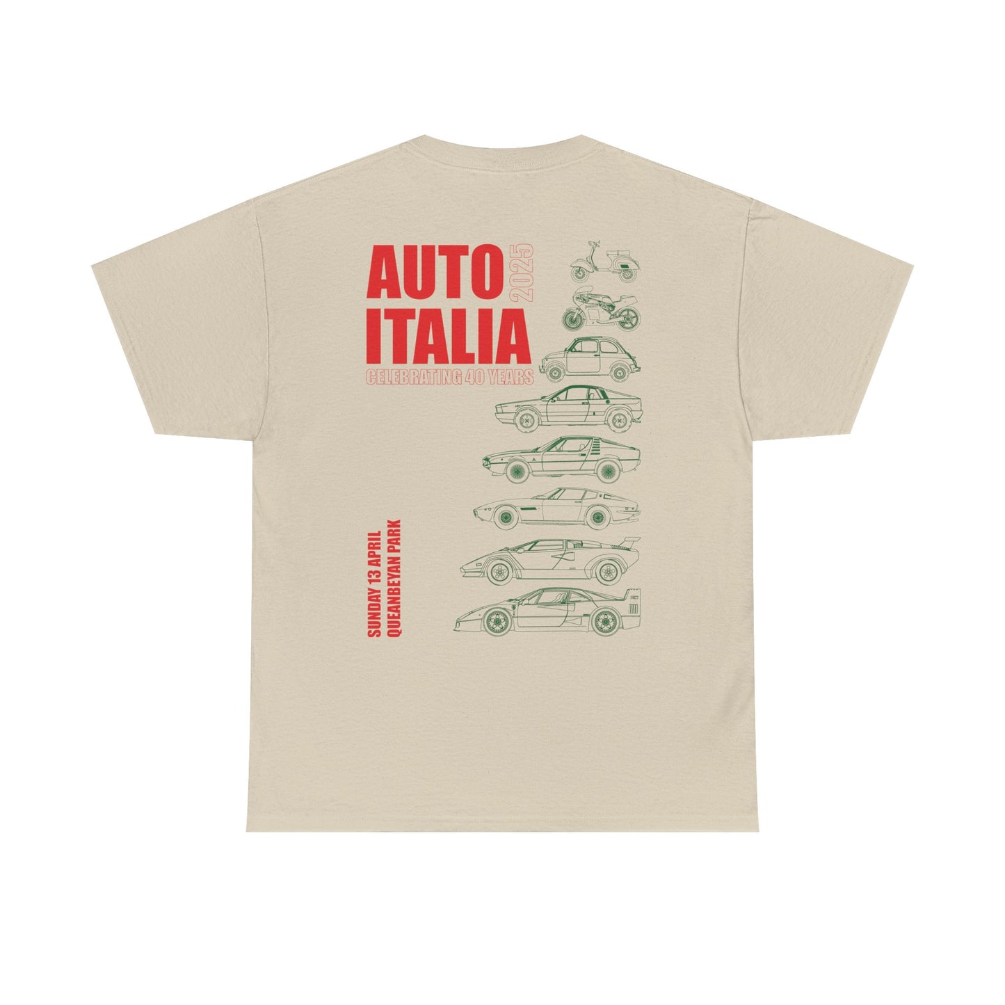 Auto Italia Canberra - Poster 2025 Show Tee Example Idea 2